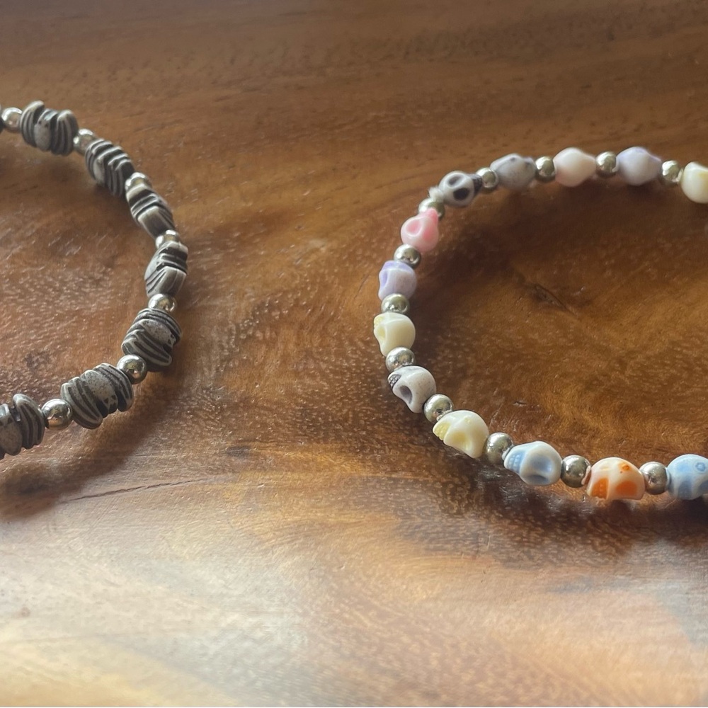 Multicolor Heart Bead Stretch Bracelet - Women Jewelry